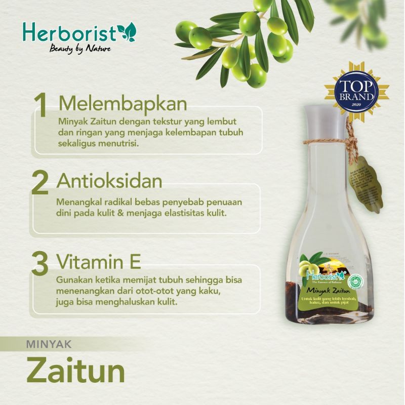 herborist minyak zaitun 75ml & 150ml herborist minyak zaitun 75ml & 150ml