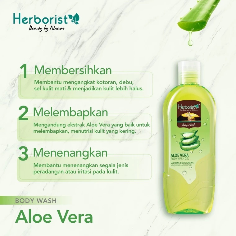 herborist body wash aloe vera 250ml | zaitun 250ml herborist body wash aloe vera 250ml | zaitun 250ml