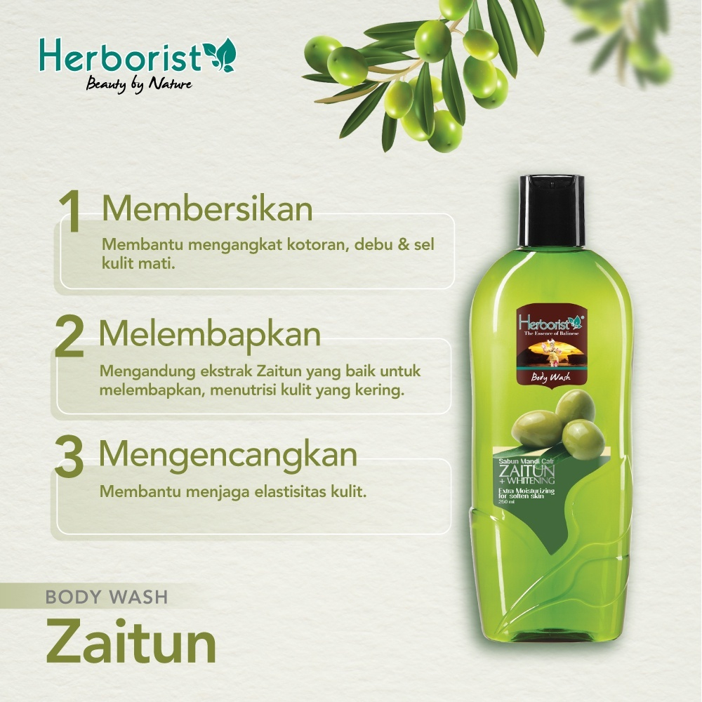 herborist body wash aloe vera 250ml | zaitun 250ml herborist body wash aloe vera 250ml | zaitun 250ml