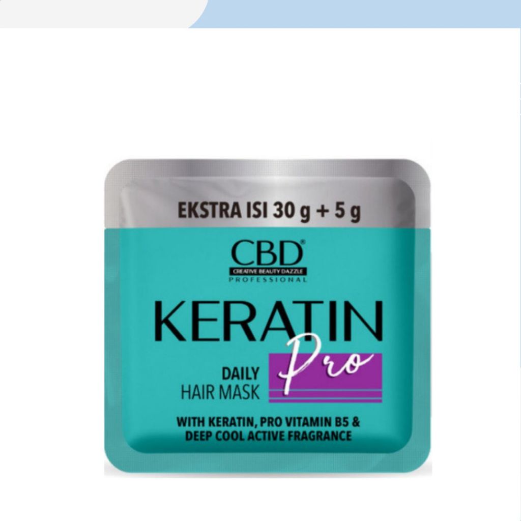 cbd professional keratin pro daily use hair mask 35gr/masker rambut cbd professional keratin pro daily use hair mask 35gr/masker rambut