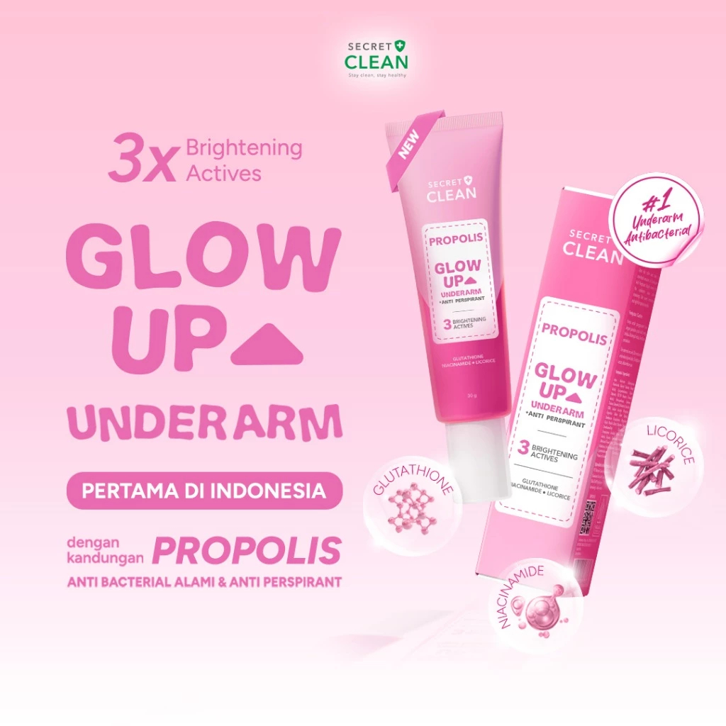 secret clean propolis glow up underarm 30/gr deodorant secret clean propolis glow up underarm 30/gr deodorant