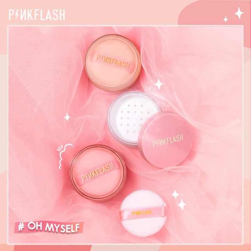 pinkflash lasting matte loose powder / bedak tabur pinkflash lasting matte loose powder / bedak tabur