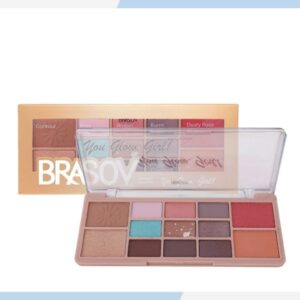 brasov make up palette/eyeshadow/highlighter/blush on/contour