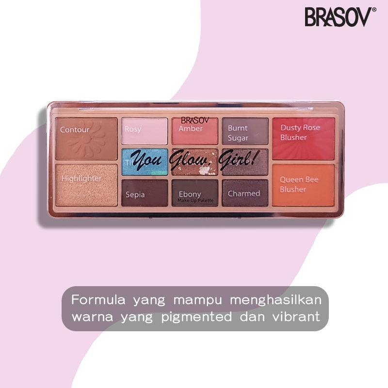 brasov make up palette/eyeshadow/highlighter/blush on/contour brasov make up palette/eyeshadow/highlighter/blush on/contour