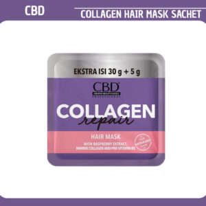 cbd collagen repair hair mask sachet 35g/masker rambut
