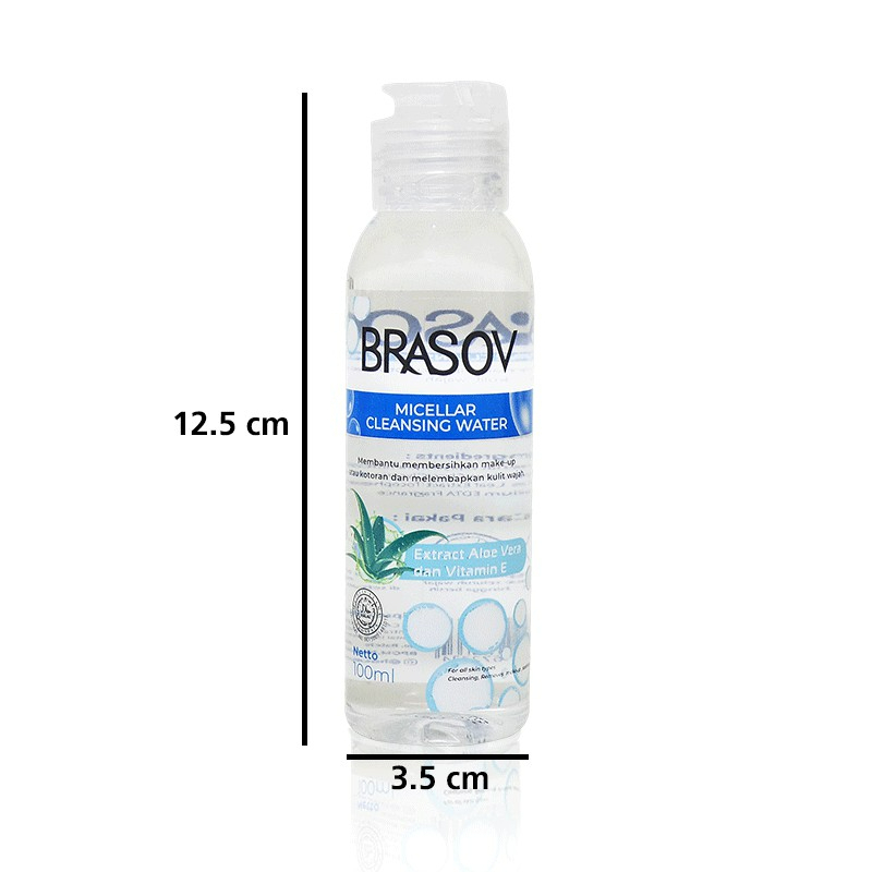 brasov micellar cleansing water 100ml/pembersih make up brasov micellar cleansing water 100ml/pembersih make up