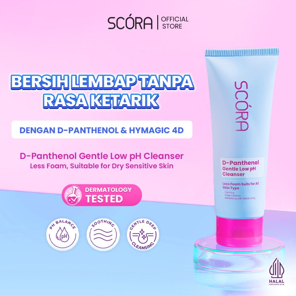 scora d panthenol gentle low ph cleanser 100ml/pembersih wajah scora d panthenol gentle low ph cleanser 100ml/pembersih wajah