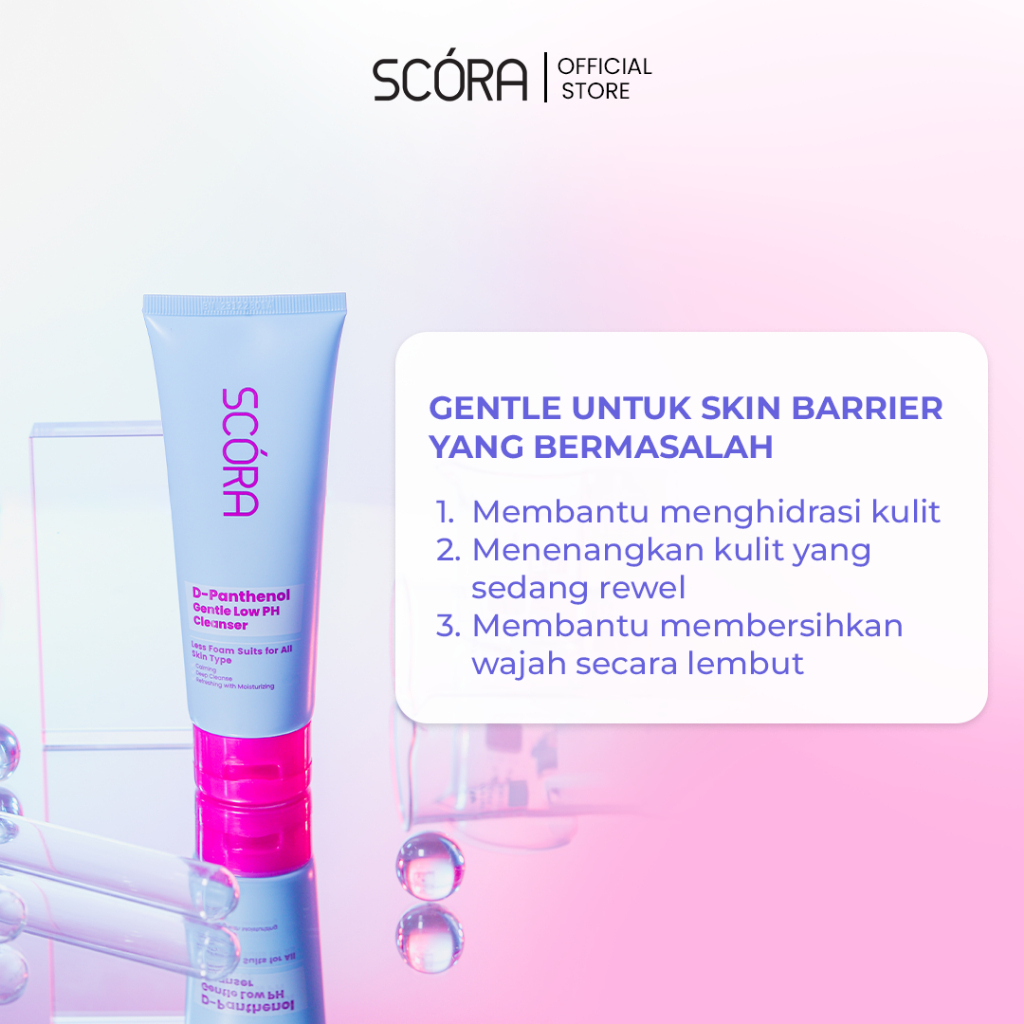 scora d panthenol gentle low ph cleanser 100ml/pembersih wajah scora d panthenol gentle low ph cleanser 100ml/pembersih wajah